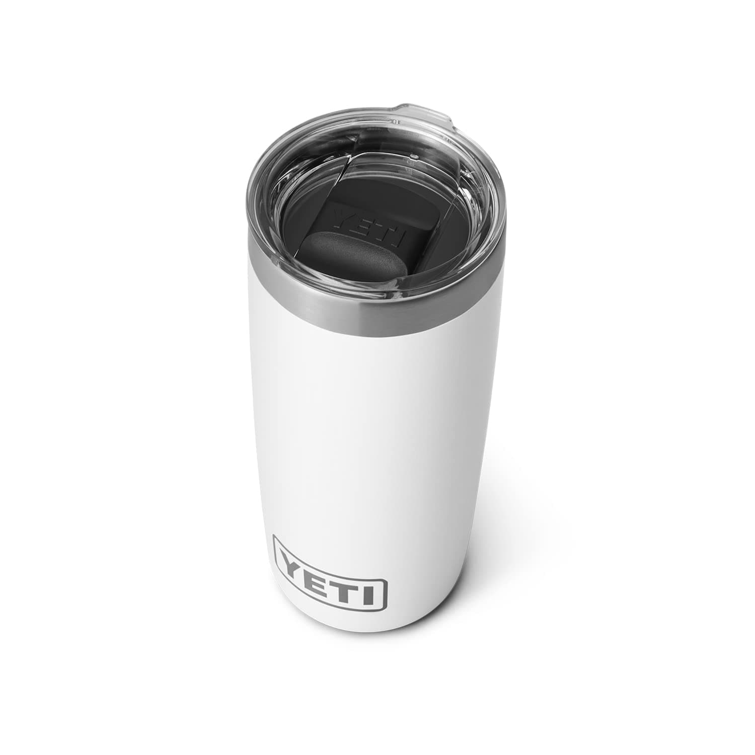 Rambler 10 oz Tumbler, Stainless Steel, Vacuum Insulated with MagSlider Lid, White