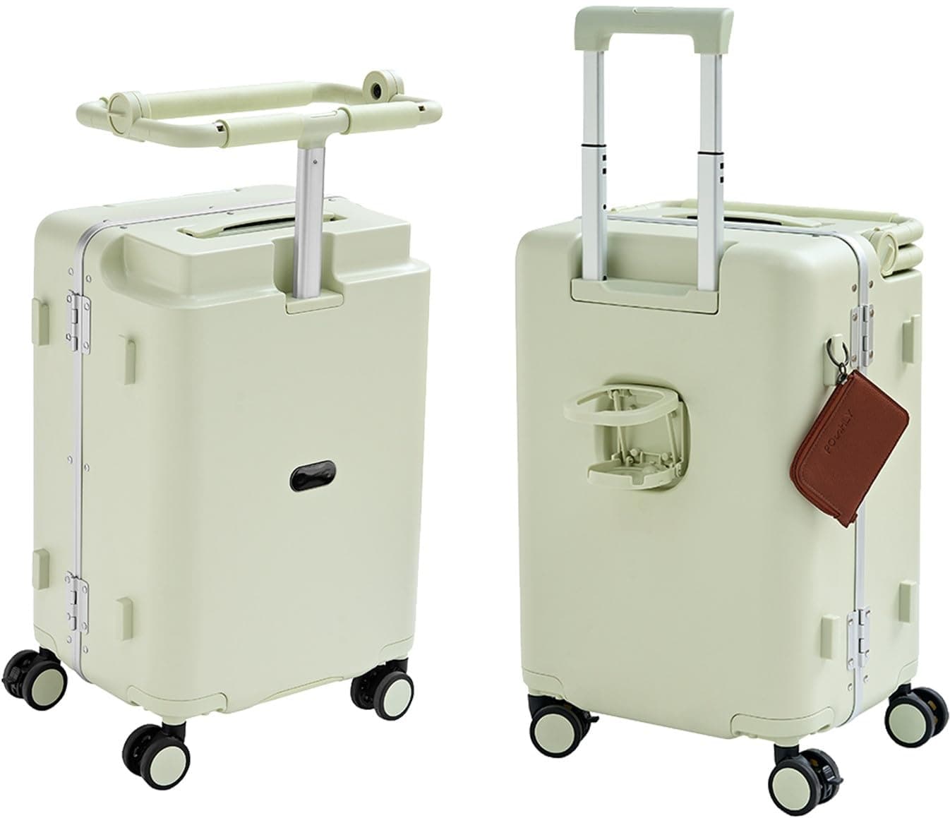 TABU 20" Carry On Luggage with Seat for Kids & Adults, Green | Hardshell, Ride On Suitcas…