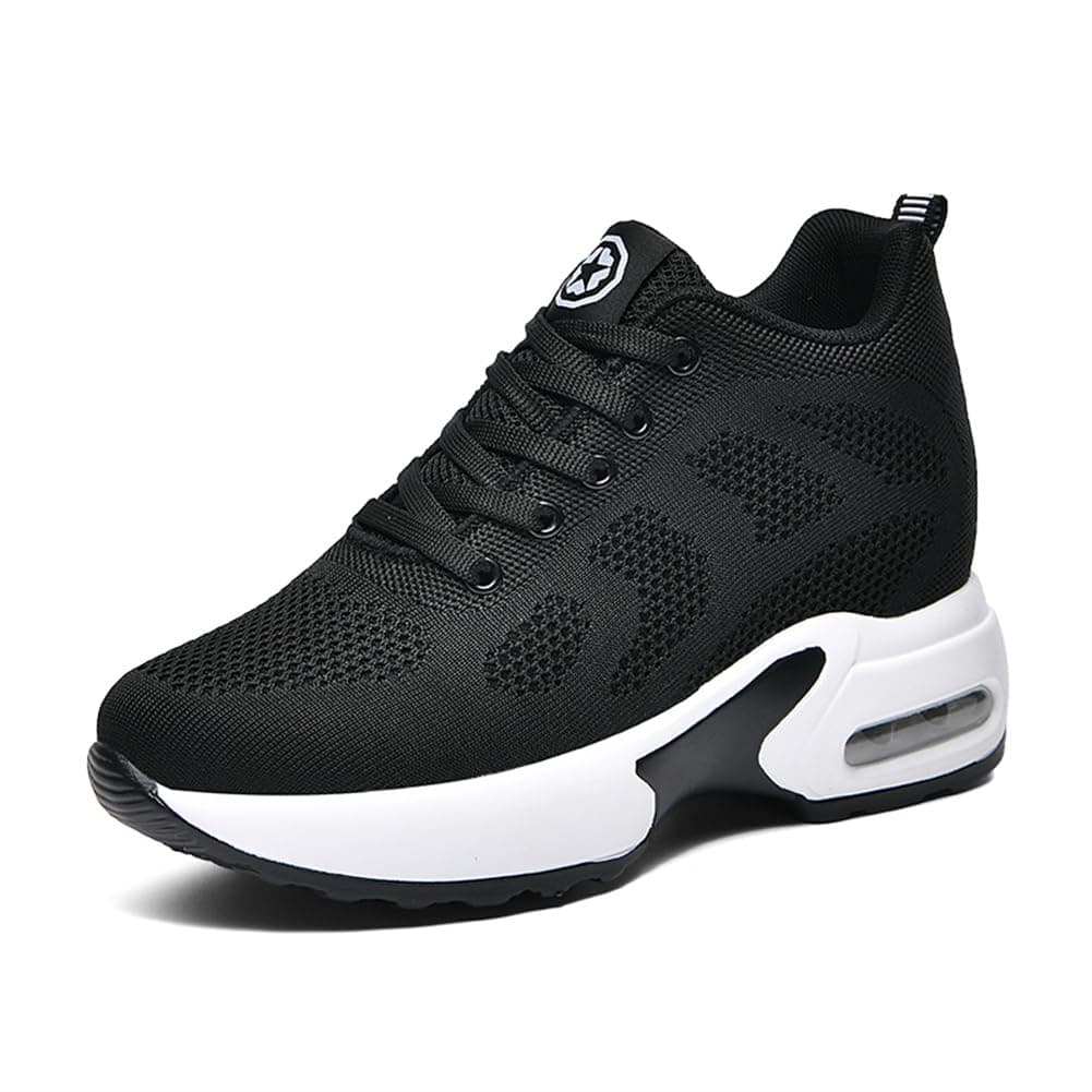 Women's Wedge Sneakers Invisible High-Heeled Leisure Walking Shoes Breathable Air Cushion…