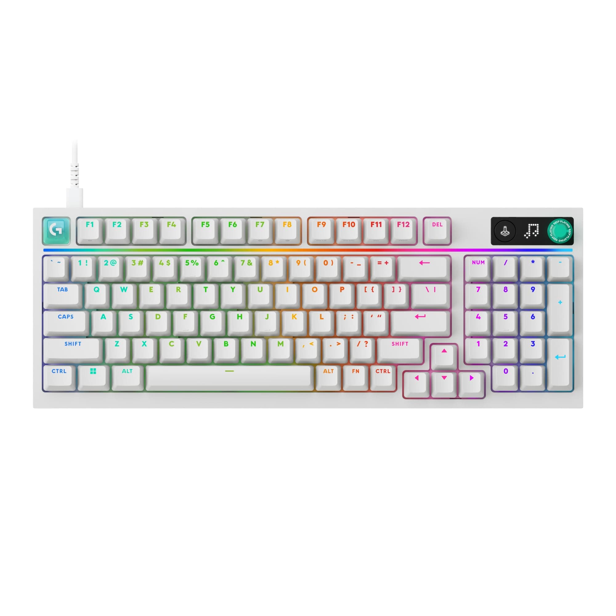 Logitech G316 X 98 Mechanical Gaming Keyboard (Linear) - White