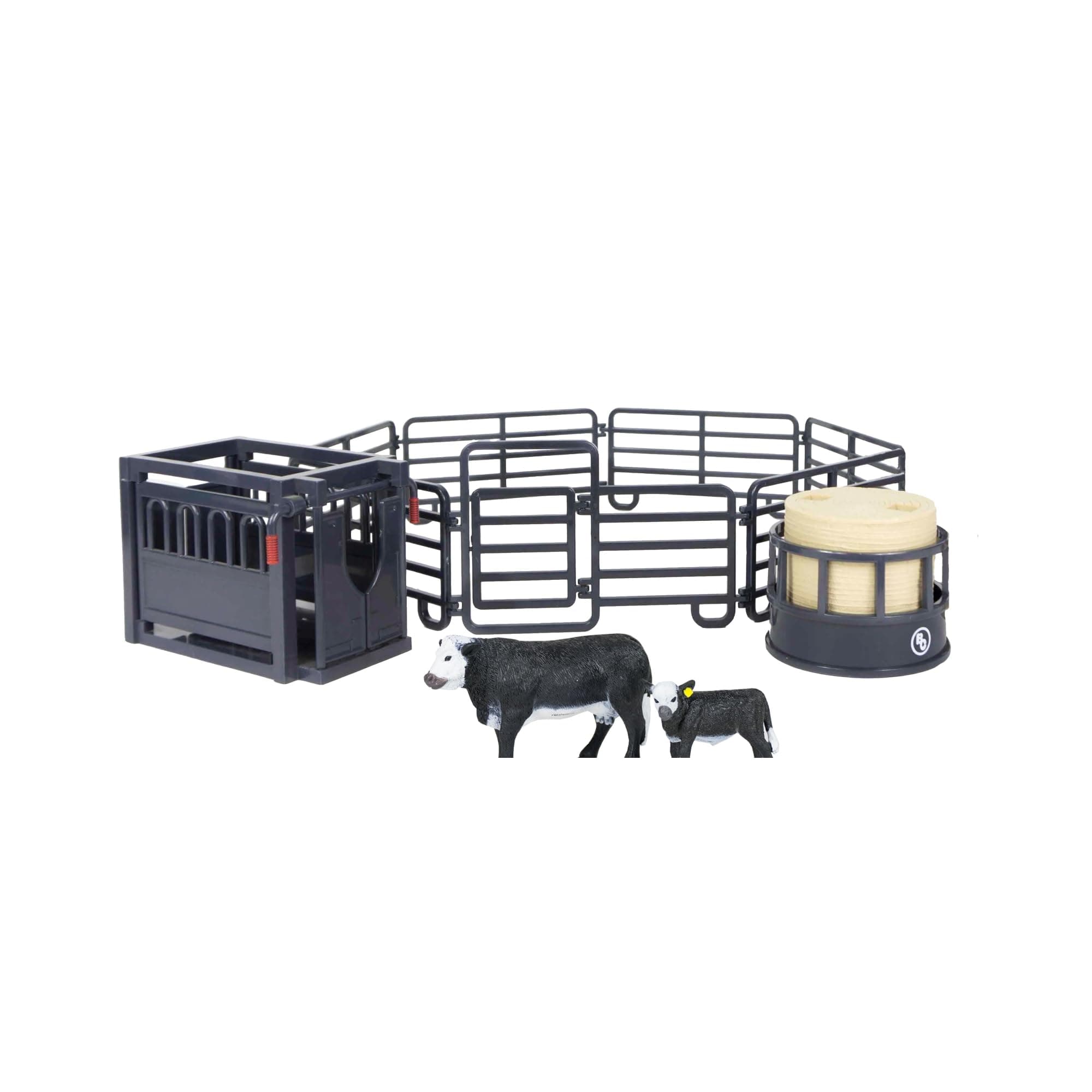 6666 Ranch Black Angus Ranch Set – Realistic Ranch Playset with Cattle, Accessories & Far…