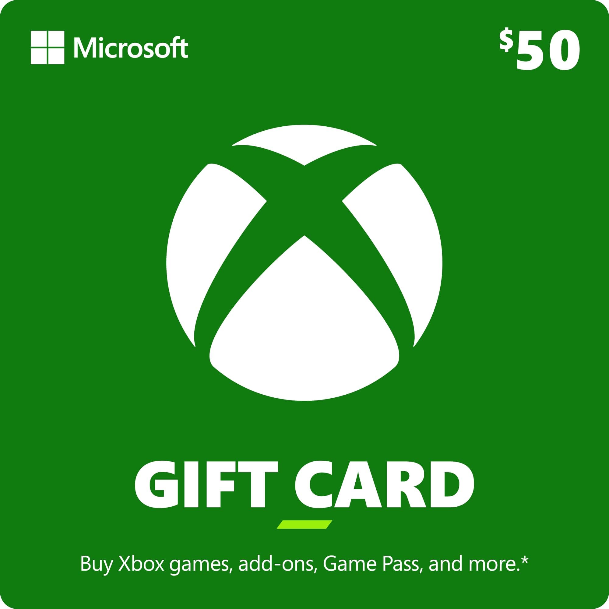 $50 XBOX Gift Card [Digital Code]