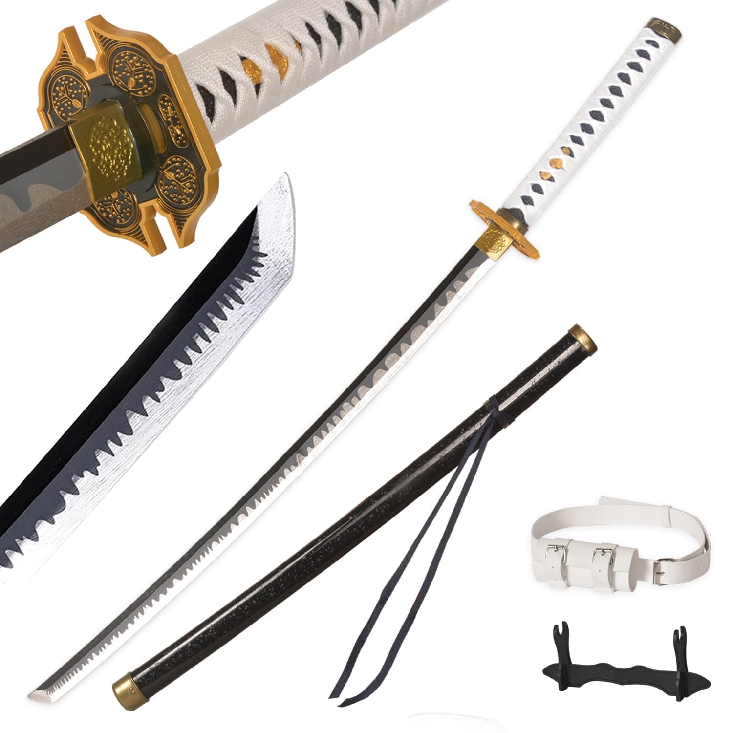 40in Vergil Sword Yamato Sword in Plastic with Display Stand and Belt
