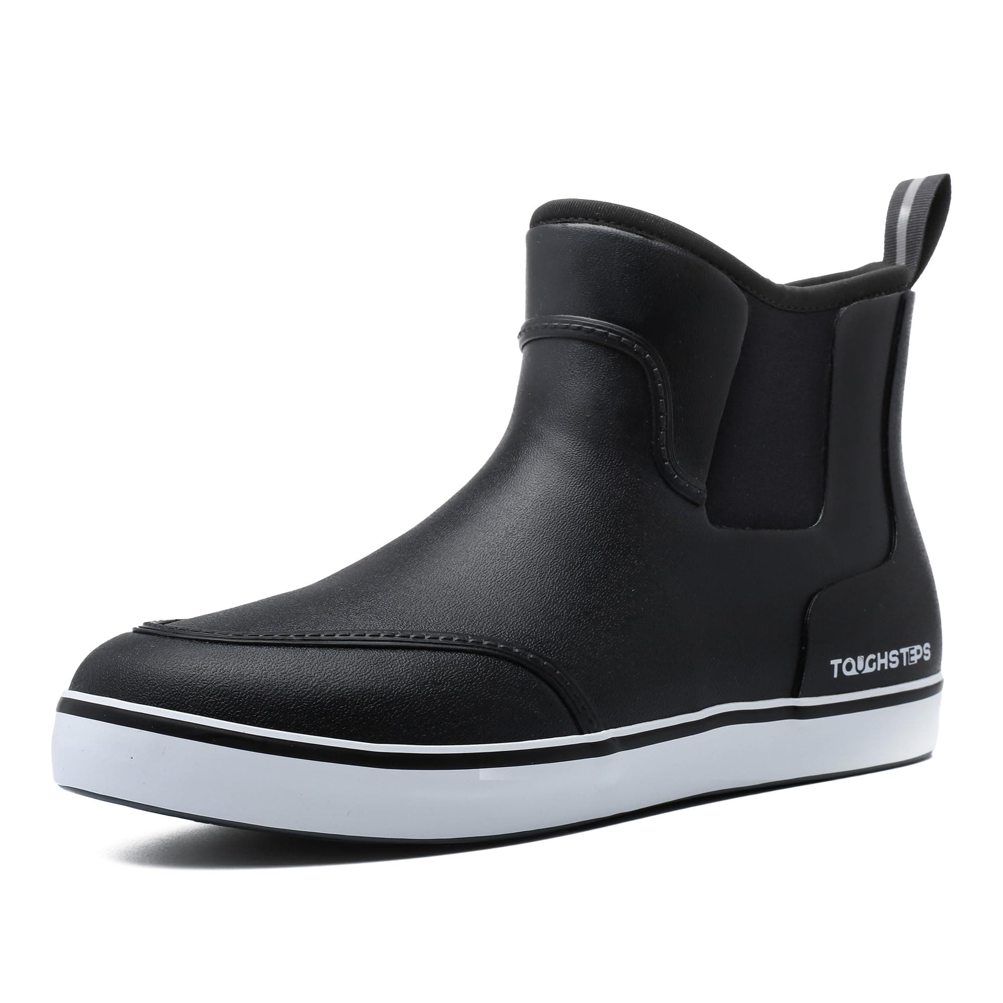 Men's Deck Boots for Fishing Waterproof ankle Rain Boots Non-Slip Neoprene Rubber water s…