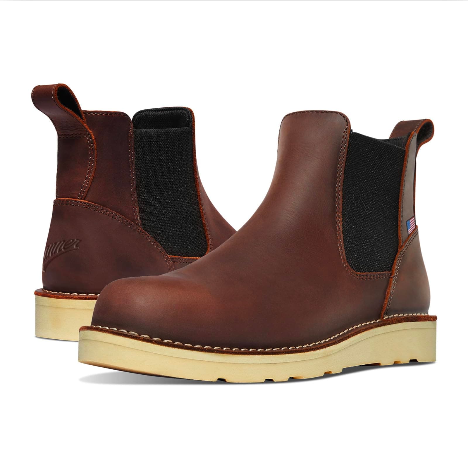 Bull Run 6" Chelsea Steel Toe Work Boots for Men