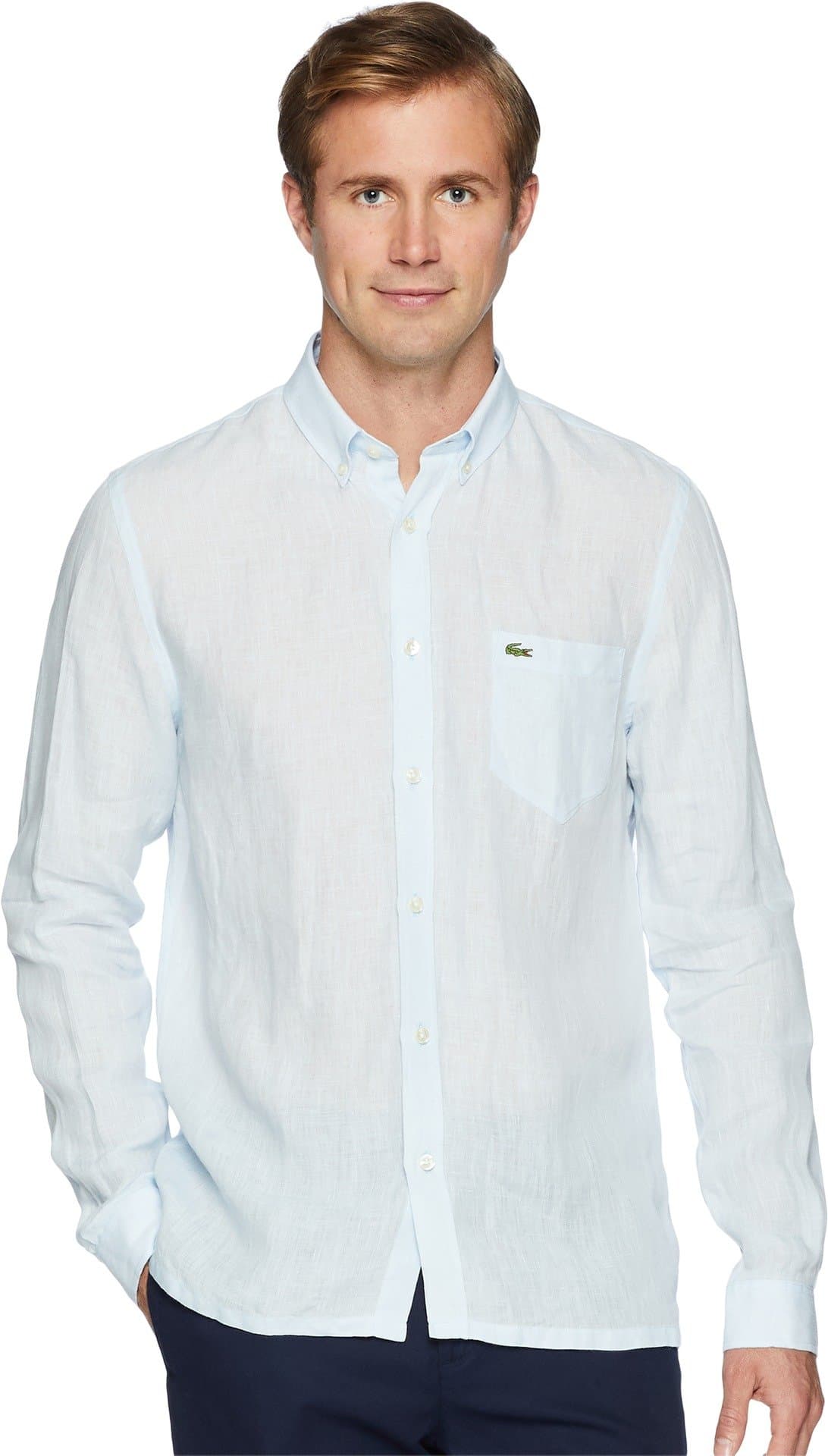 Men's Reg Fit Linen Casual Button Down Shirt