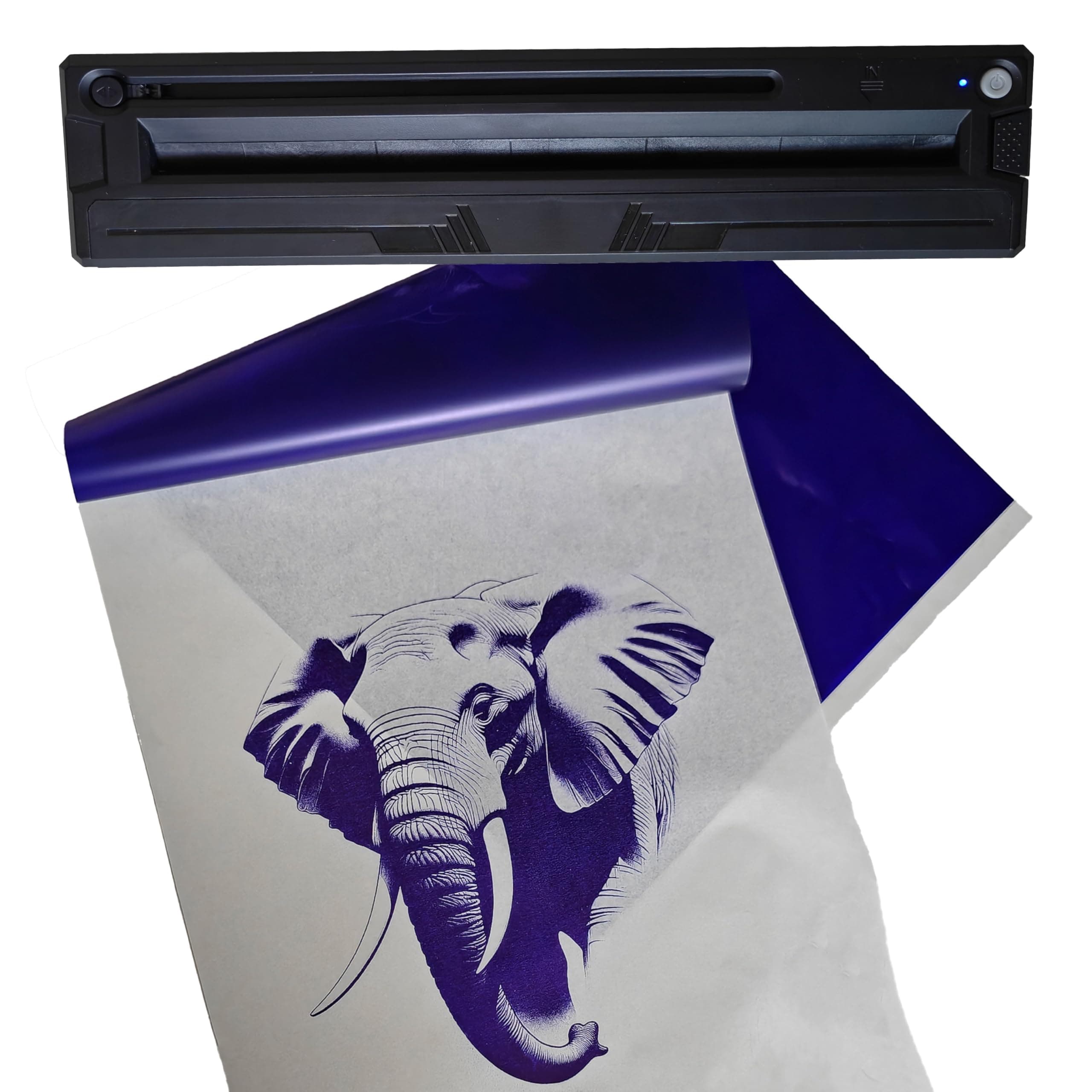 IOOIOO Gradient Shadow high end Clear Tattoo Stencil Printer with Extra Paper