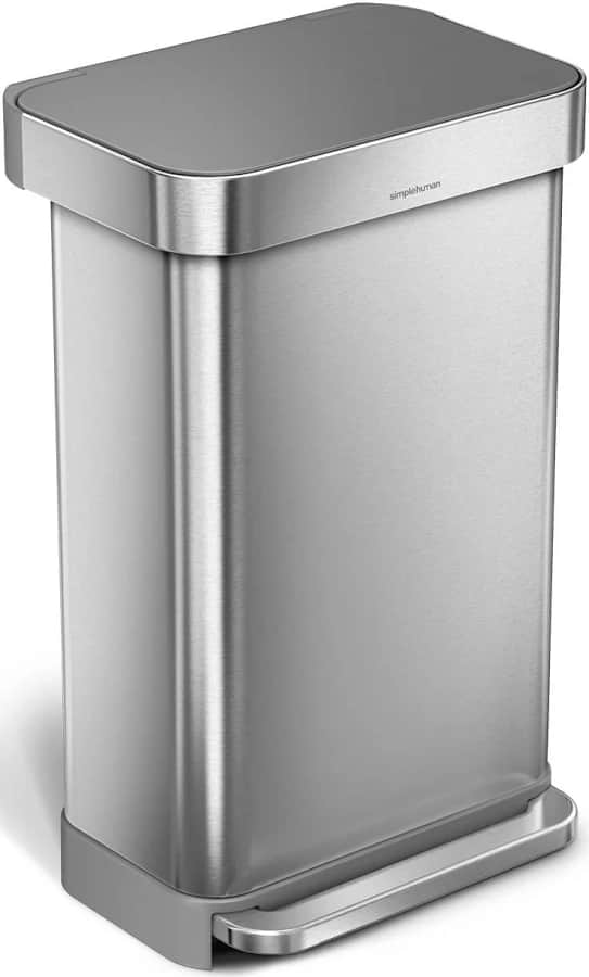 Simplehuman 45L Stainless Steel Trash Can