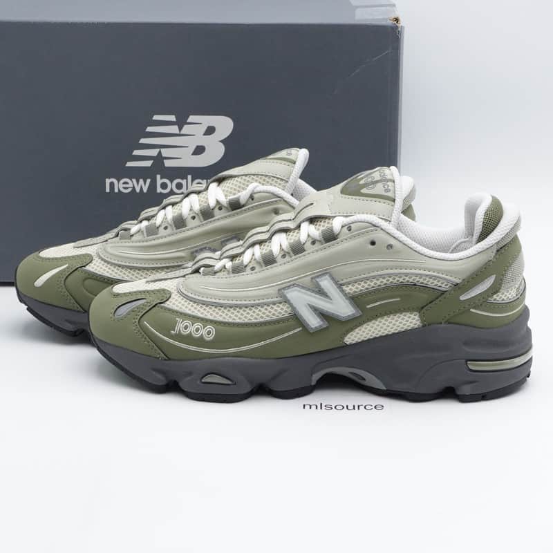 1000 Sneakers Men's M1000MEO Dark Olivine/Sea Salt