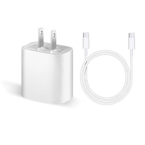 Original Carga Rapida USB-C De 20W Cargador Para iPhone 15 / Pro / Plus / Max