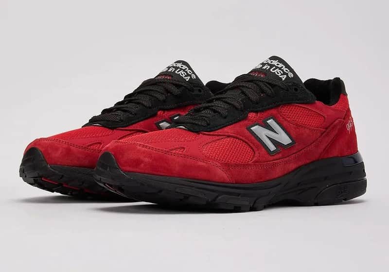 993 MiUSA Red Black Retro Sneakers U9935CX Men's Sizes NEW