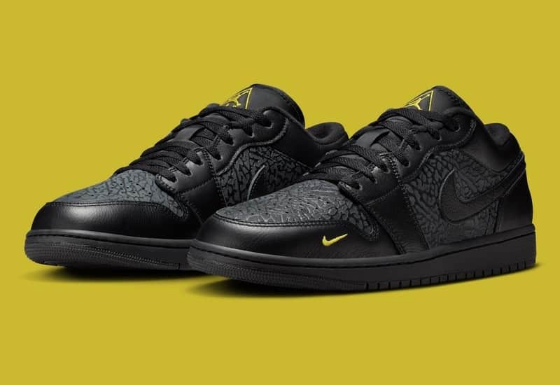 Air Jordan 1 Low SE Black Elephant Print IM6568-010 Men's Shoes NEW