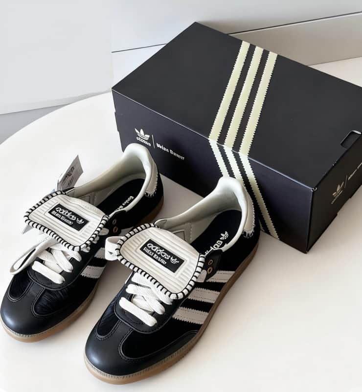 Men's WALES BONNER x Adidas Originals Samba Pony Tonal Low Top Sneakers
