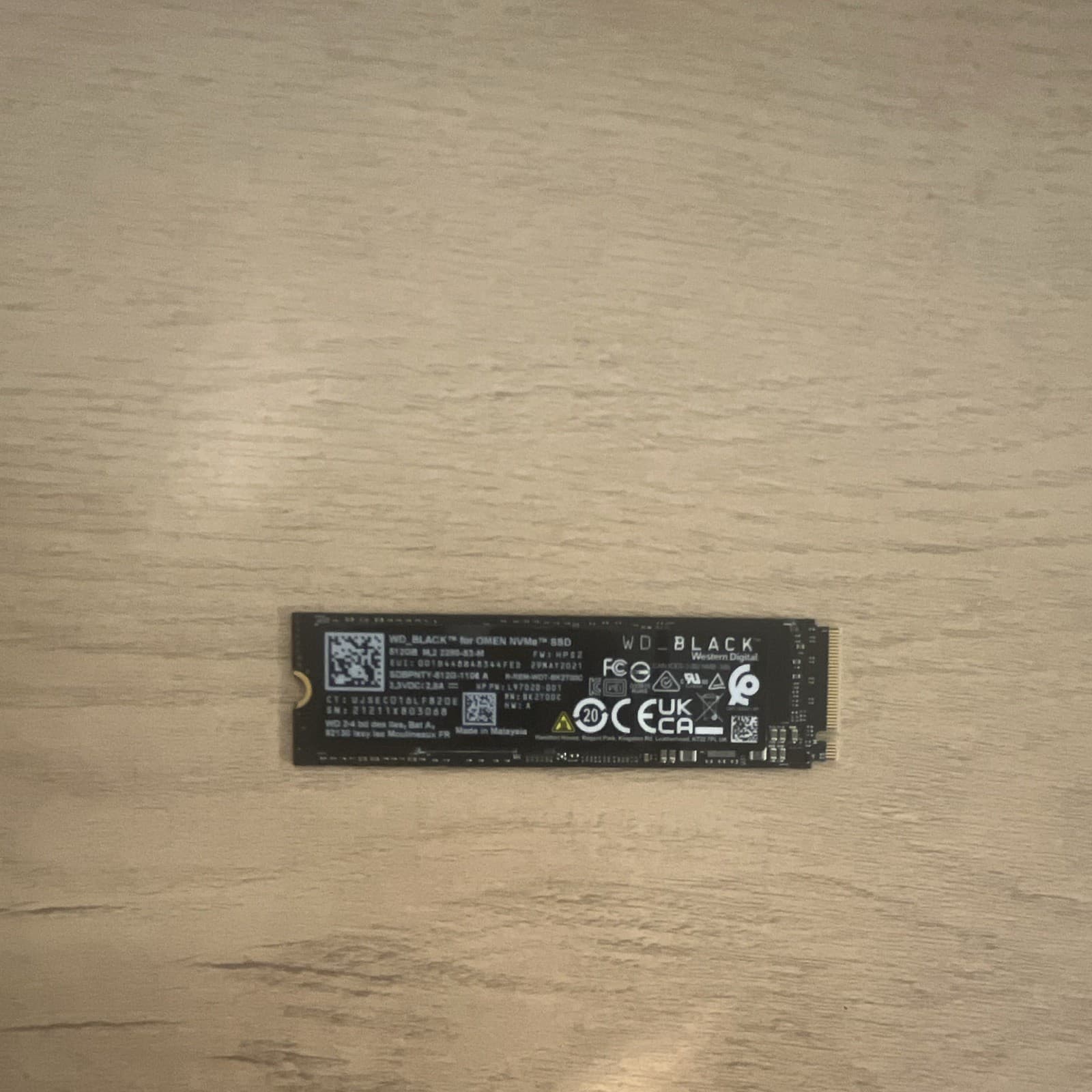 WD_BLACK 512GB M.2 NVMe Omen