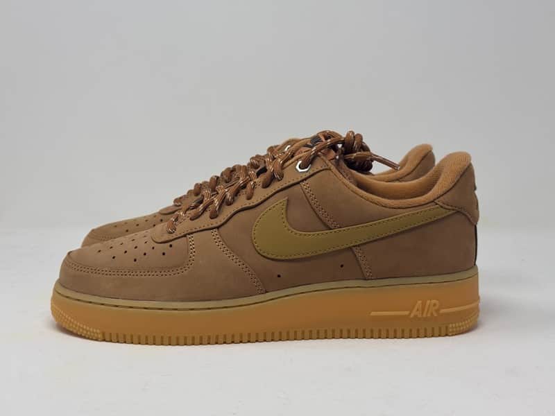 Air Force 1 '07 WB Shoes Flax Wheat Gum Brown CJ9179-200 Men's Sizes NEW