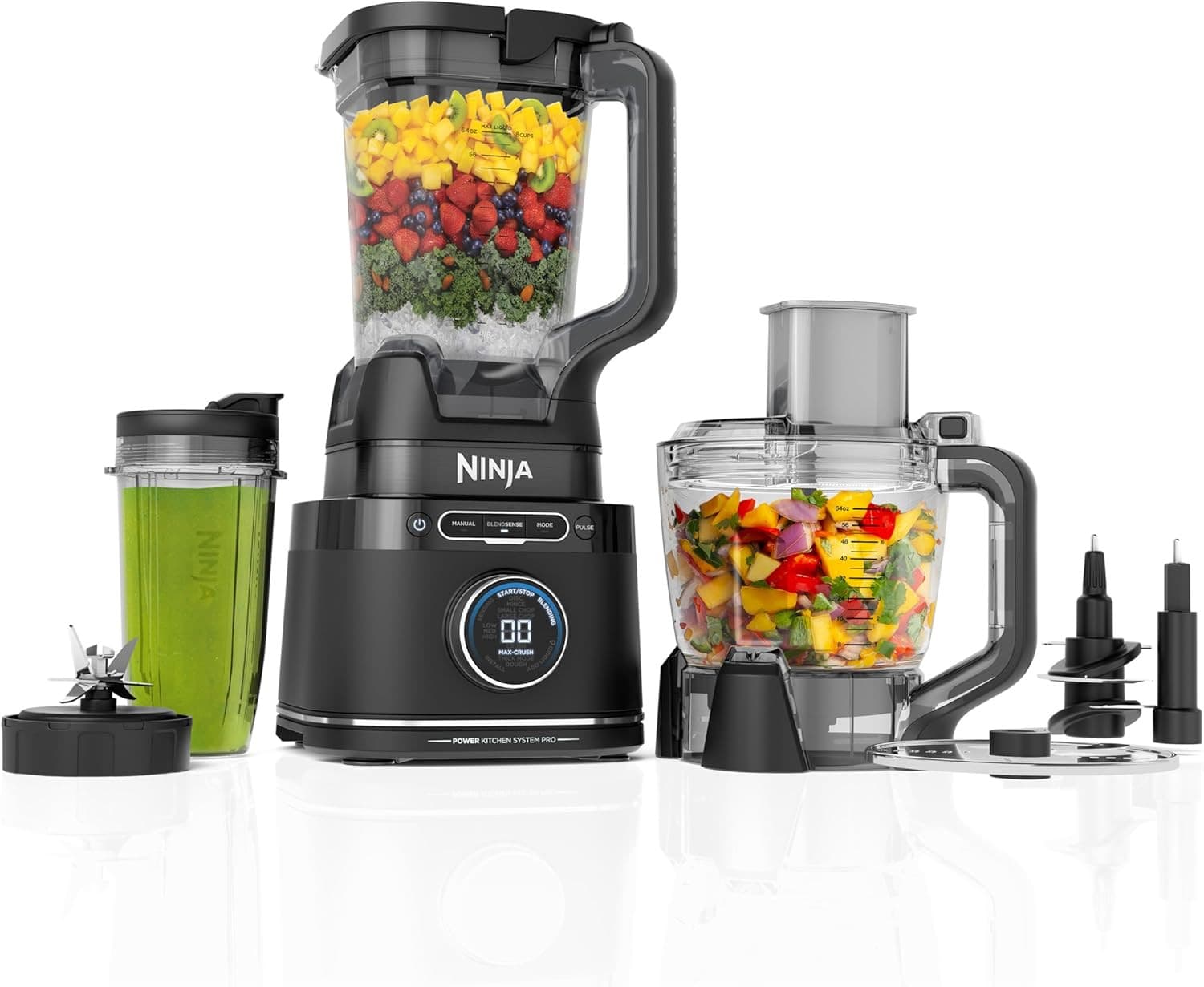 Kitchen System, Blendsense Tech, 72 Oz, 1800PW, Black, TB401