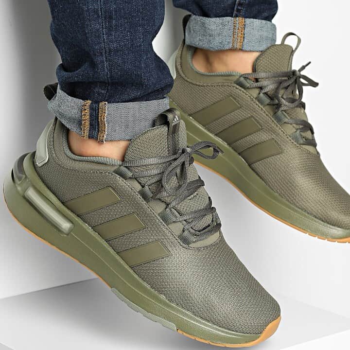 Racer TR23 Men's Running Shoe Athletic Sneakers Olive Green Footwear #330