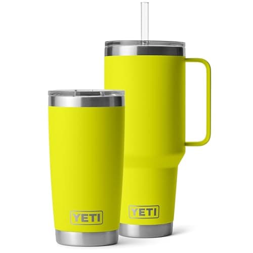 Rambler 42 oz Tumbler with Handle and Straw Lid, Travel Mug Water Tumbler, Vacuum Insulat…