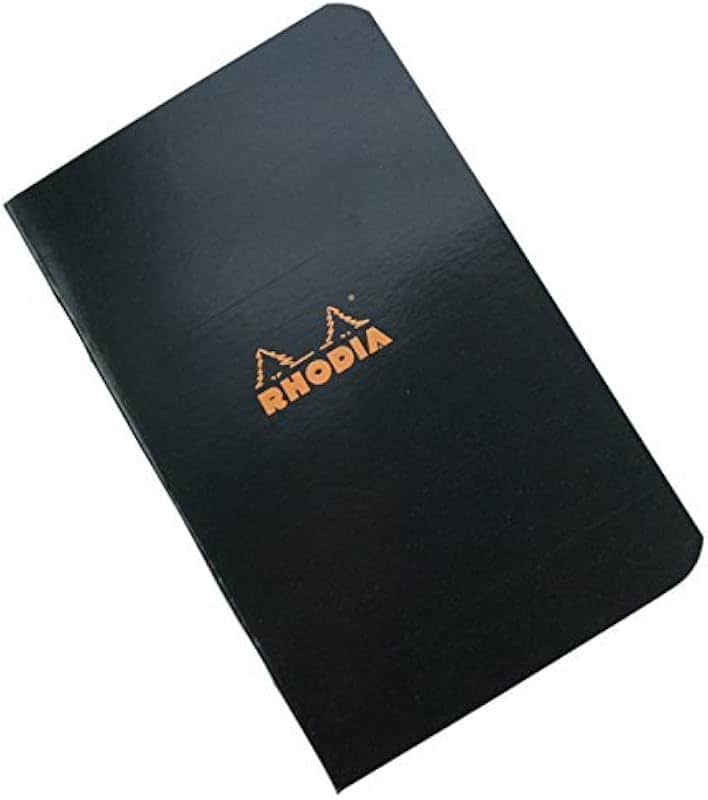 Side Staplebound Black Pocket Notebook (3 X 4.75), Pack of 5