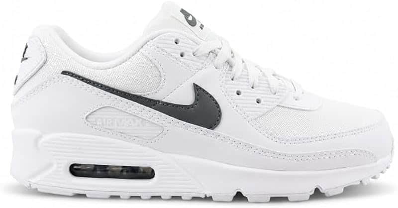 Air Max 90 Men's Shoes (White/White/Smoke Gray)