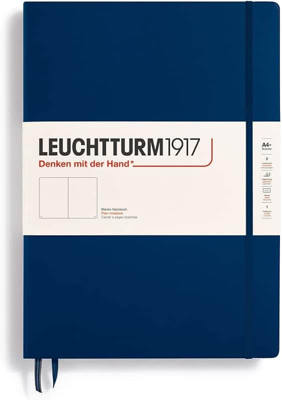 Notebook Hardcover Master Classic A4+ - 235 Numbered Pages for Writing and Journaling (Na…
