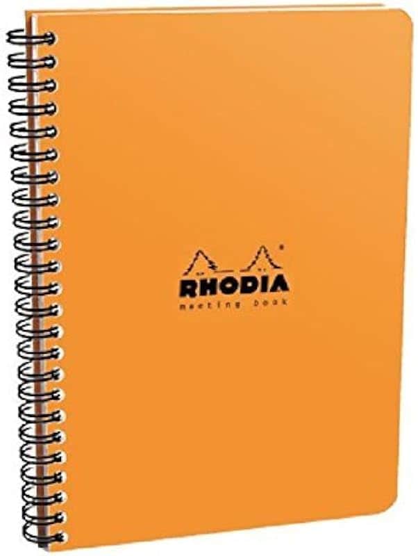 Orange Meeting Notebook 6.5"x 8.5"