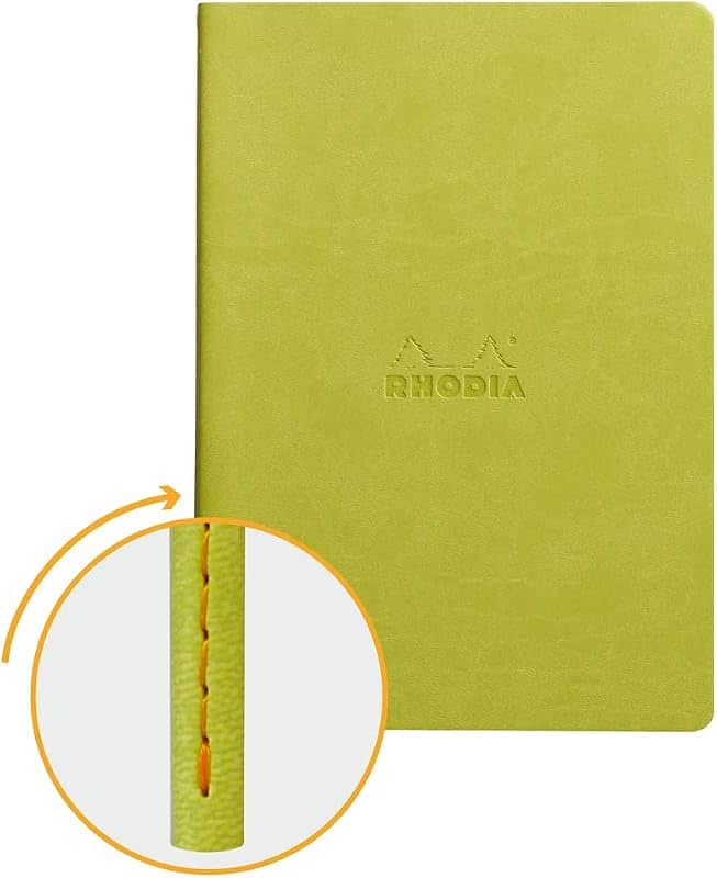 Sewn Spine Notebook, A5, Dot - Anise Green (116456C)