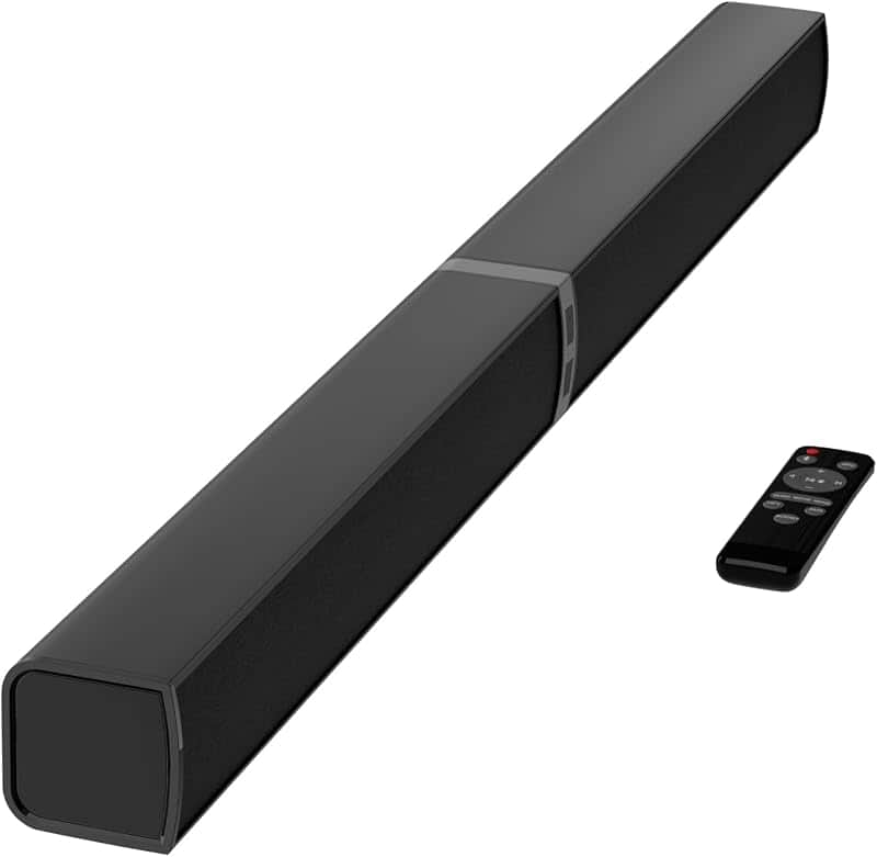 MZEIBO Sound Bar for Smart TV,80W Detachable Bluetooth Soundbar with Powerful Bass, 2-in-…