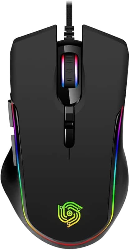Wired Gaming Mouse - Computer Corded Mouse with 6 Programmable Buttons | Up to 7200 DPI O…