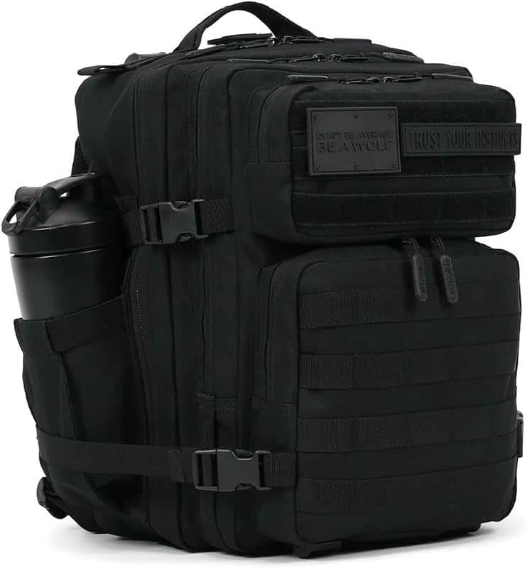 WOLFpak 25L Athletic Gym Backpack - Durable 1000D Waterproof Oxford Material with MOLLE W…