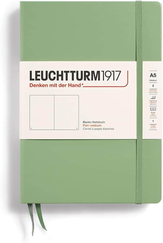 LEUCHTTURM1917 - Notebook Hardcover Medium A5-251 Numbered Pages for Writing and Journali…