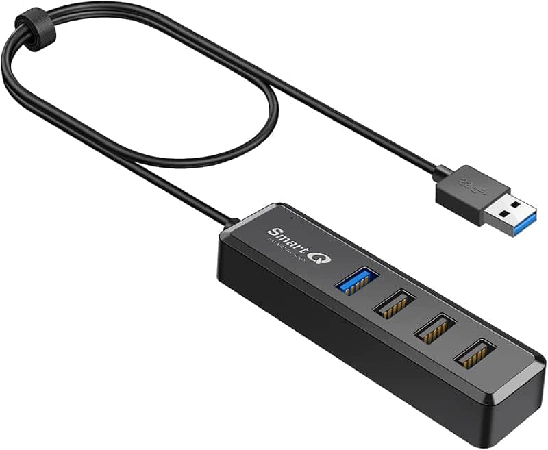 SmartQ 4-Port Hub - 1 USB 3.0 + 3 USB 2.0 Ports for MacBook, Mac Pro, Mac mini, iMac, Sur…