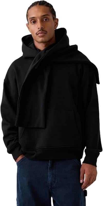 Men's Scarf Pullover Hoodie