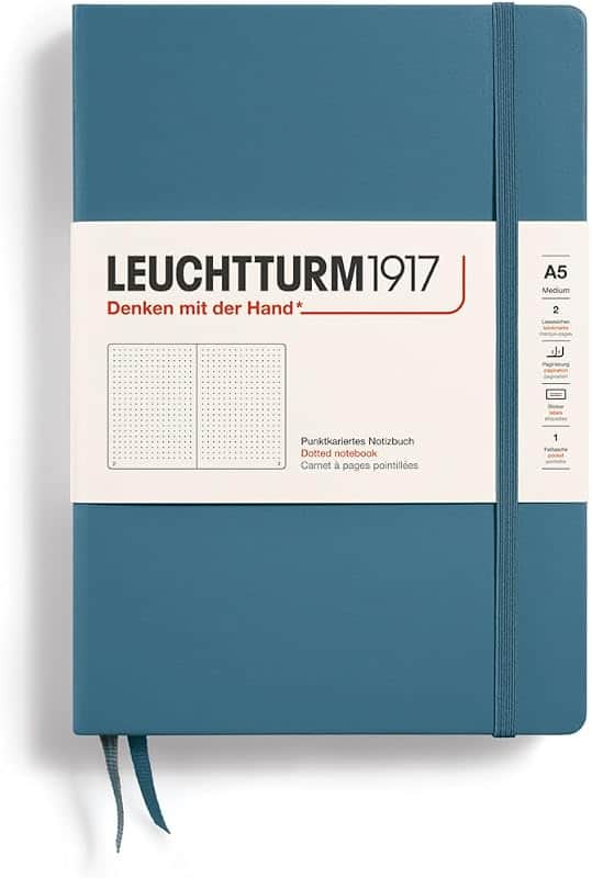 LEUCHTTURM1917 - Notebook Hardcover Medium A5-251 Numbered Pages for Writing and Journali…