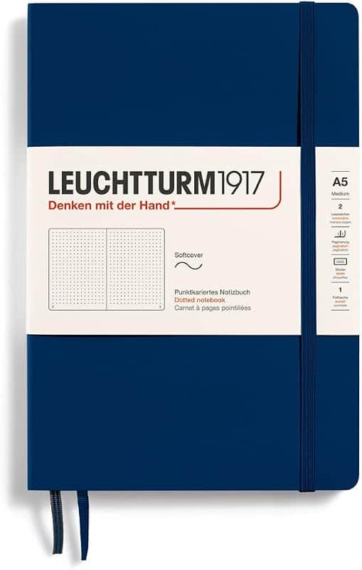 LEUCHTTURM1917 - Notebook Softcover Medium A5-123 Numbered Pages for Writing and Journali…