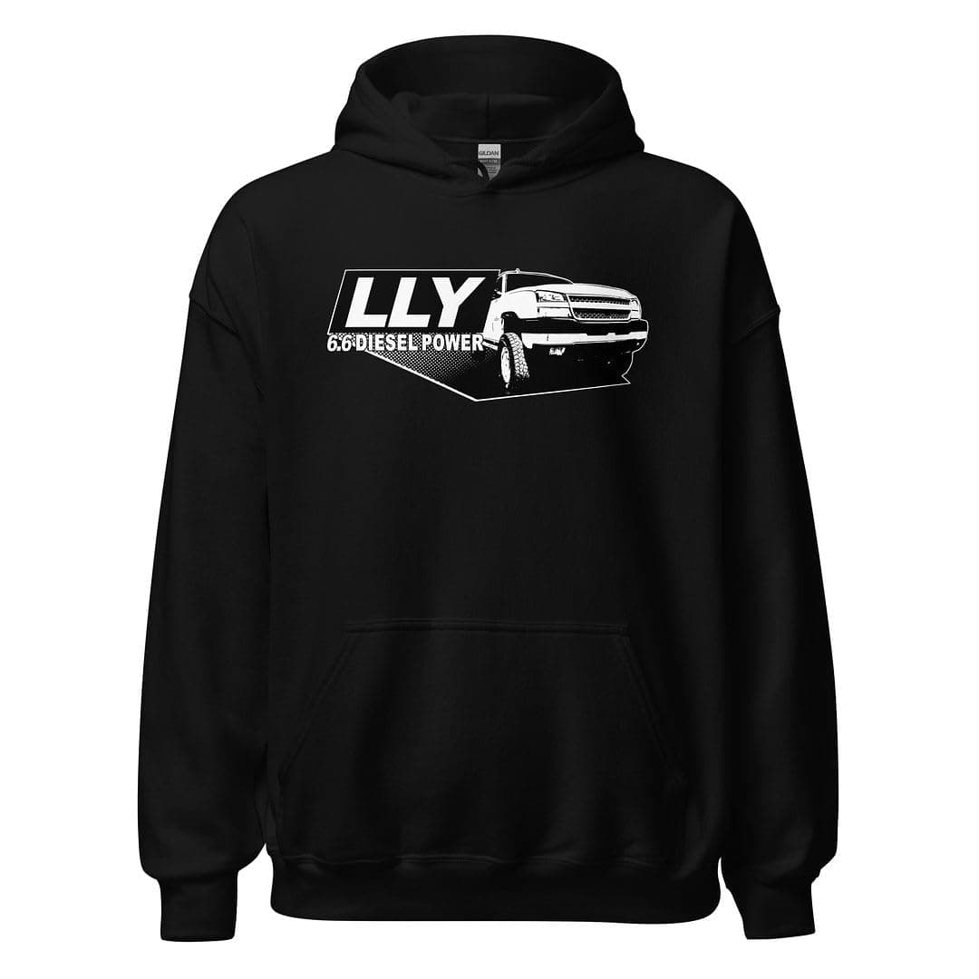 LLY Duramax Hoodie Cateye Silverado Diesel Truck Sweatshirt Mens Hooded Pullover