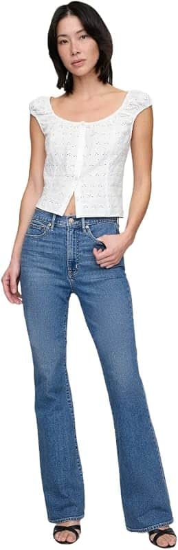 Women's High Rise Flare Denim Jeans