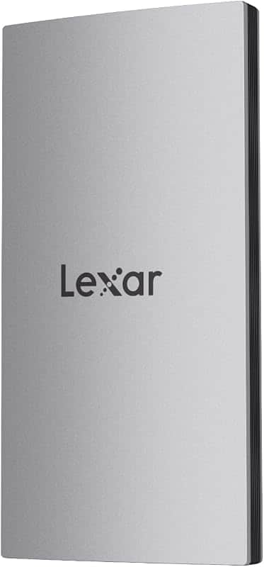 Lexar ES3 512GB Portable SSD Silver, USB 3.2 Gen 2 up to 1050MB/s | External SSD compatib…