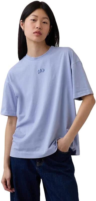 Women's Short Sleeve Oversized Vintage Tee