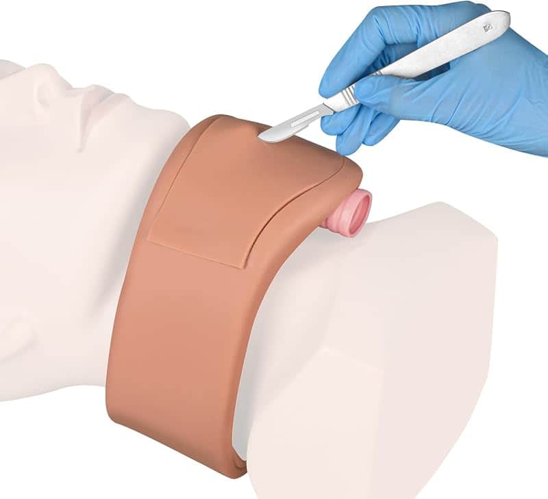 MedEduQuest Wearable Cricothyrotomy Task Trainer, Cricothyrotomy Simulator | Tracheostomy…