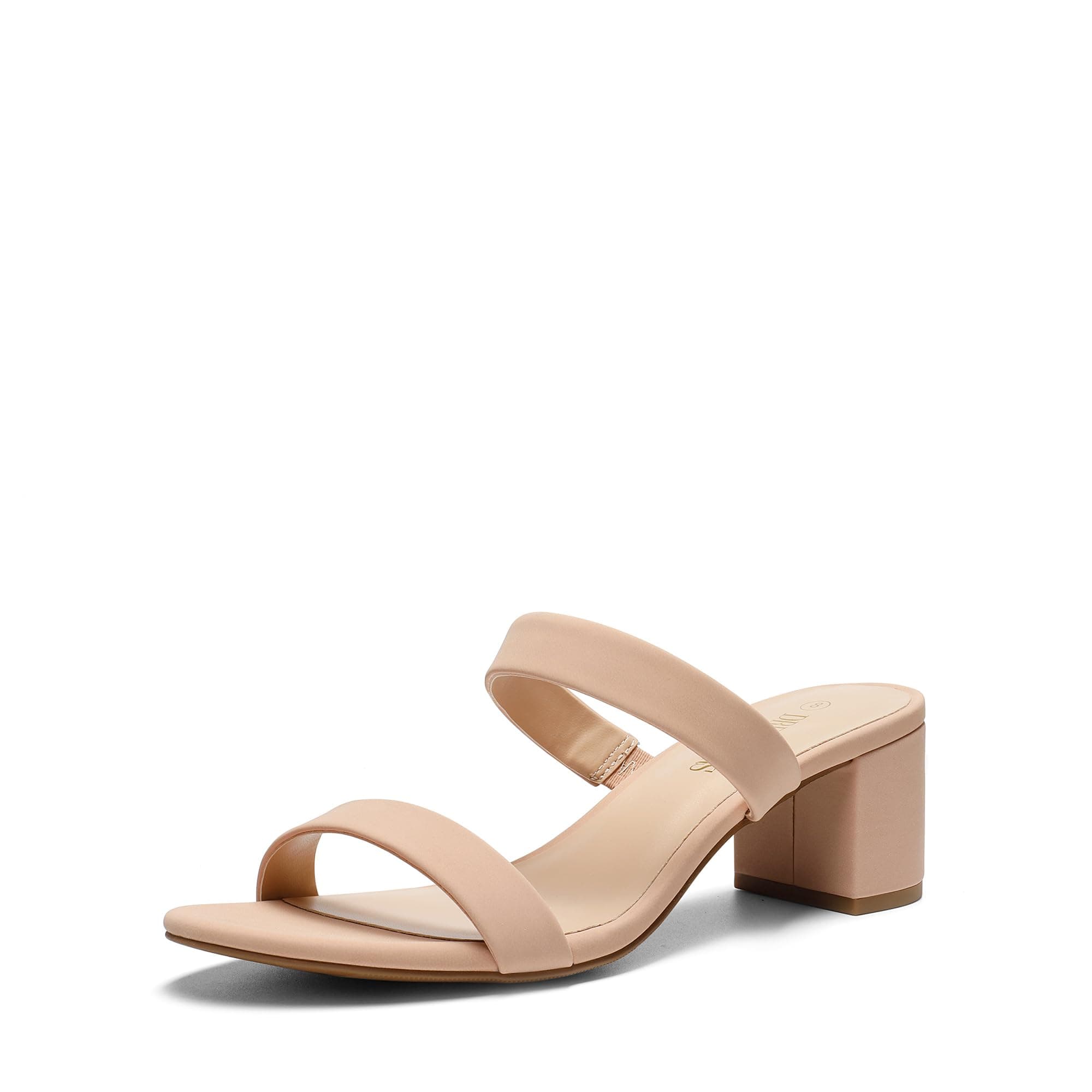 DREAM PAIRS Women's Comfort Block Slip On Mule Heels | Open Toe Slip On Chunky Low Heel D…