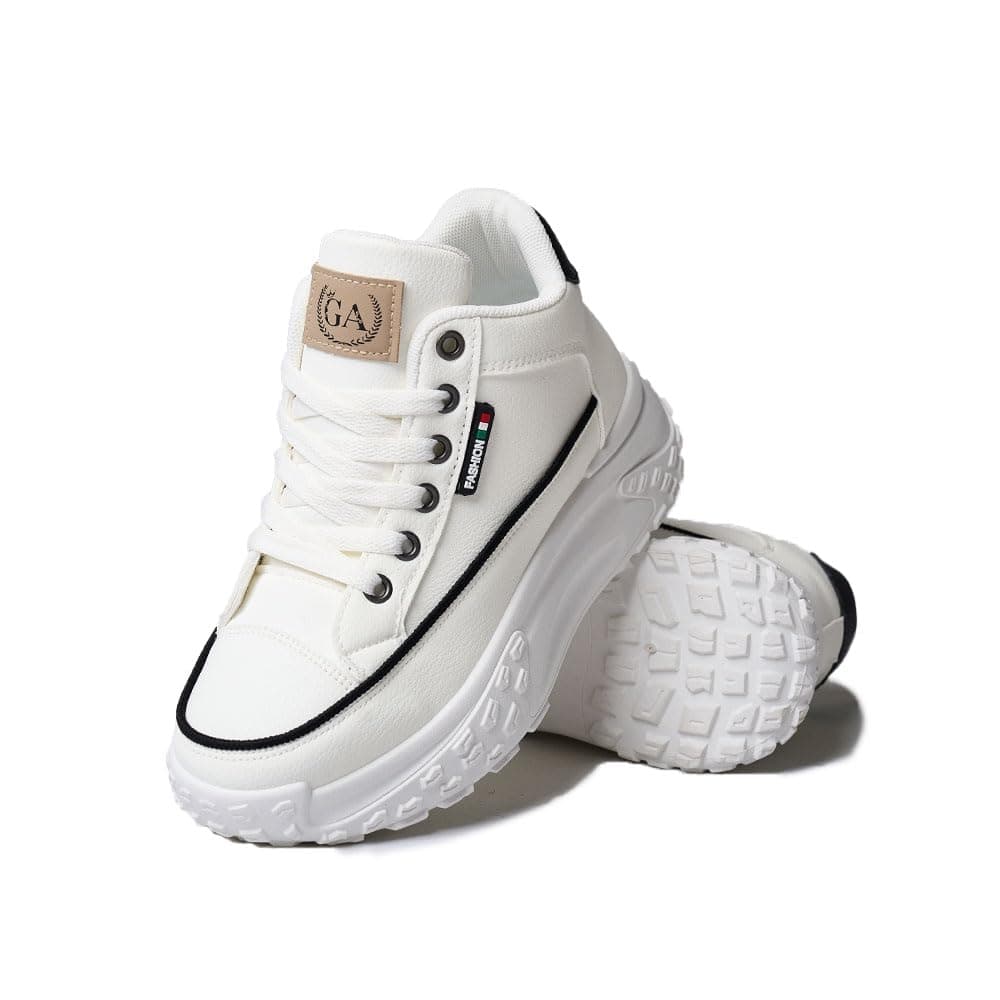 Chunky Sneakers for Women,Platform White Mesh Dad Walking Shoes,Comfortable Breathable Ca…