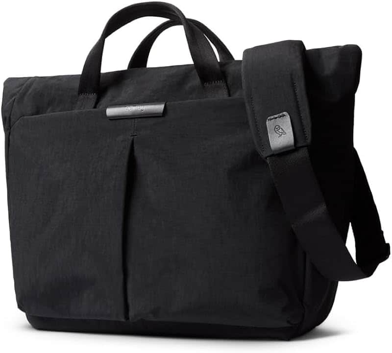 Tokyo Messenger Bag, 14-inch Laptop Briefcase - Raven