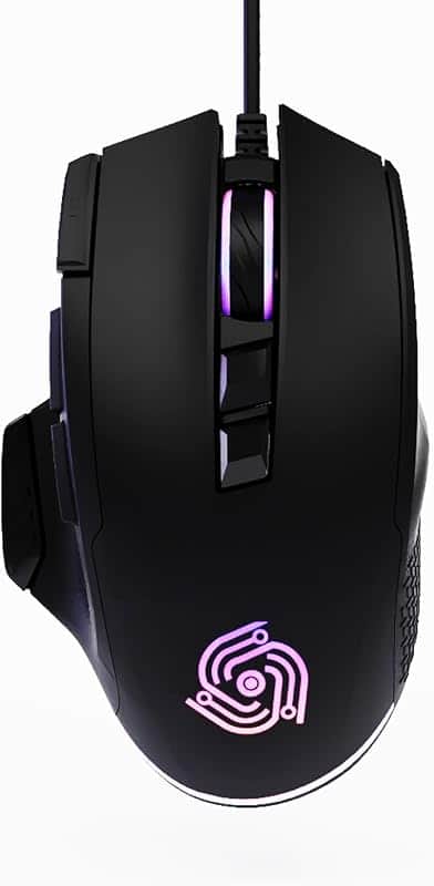 Wired Gaming Mouse – Programmable Mouse with Rapid Fire & Sniper Buttons | USB Computer M…