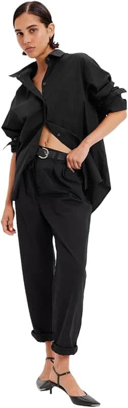 Women's Poplin Big Shirt