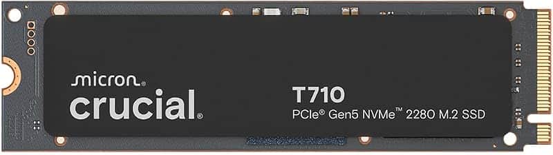 Crucial T710 PCIe Gen5 NVMe 4TB SSD, Up to 14,900 MB/s, Laptop & Desktop Compatible (PC),…