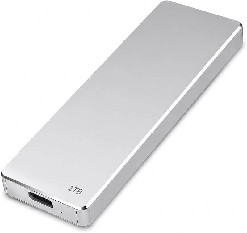 Portable 1TB External Hard Drive,Slim HDD Storage,External Hard Drive Compatible with PC,…