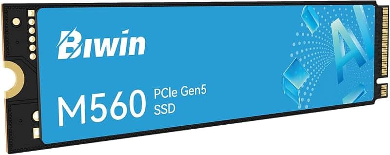 BIWIN M560 NVMe Gen5 SSD 1TB, PCIe 5.0, M.2 2280, Read Speeds Up to 11000MB/s, Internal S…