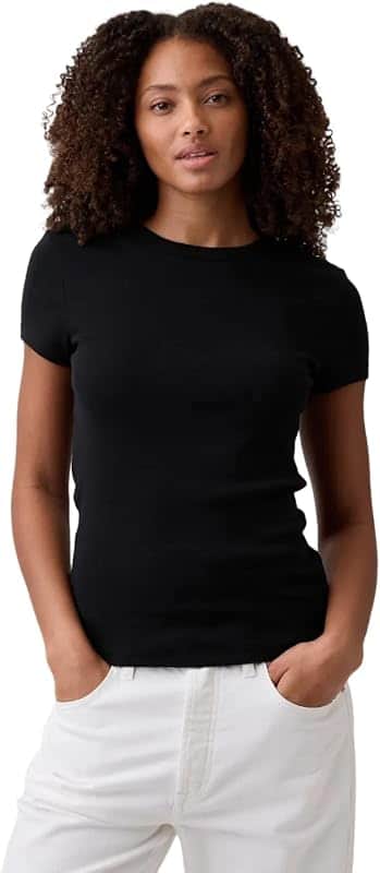 Womens Short Sleeve Ringer Tee
