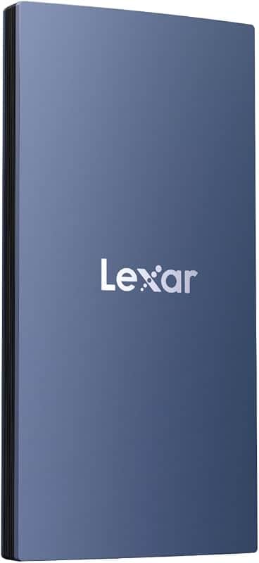 Lexar ES3 2TB Portable SSD Blue, USB 3.2 Gen 2 up to 1050MB/s | External SSD compatible w…